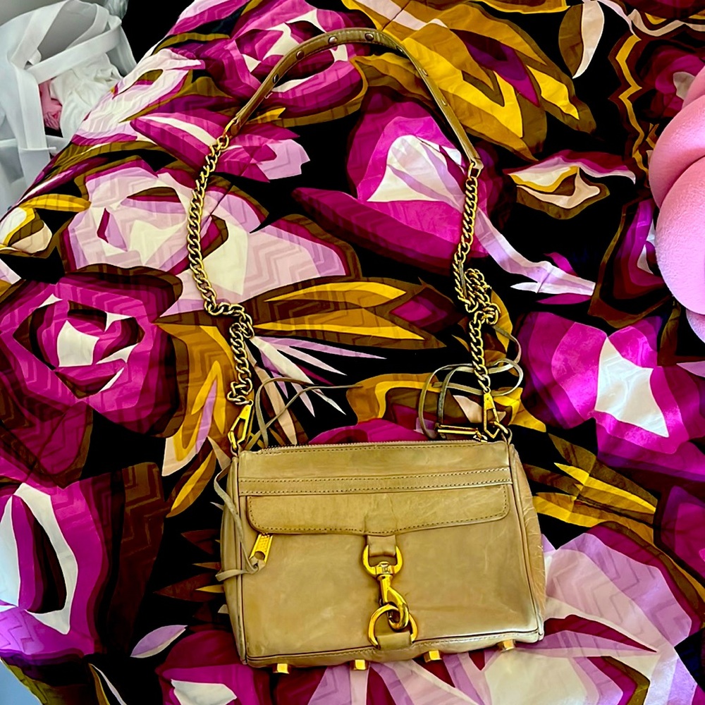 Beige Rebecca minkoff crossbody bag